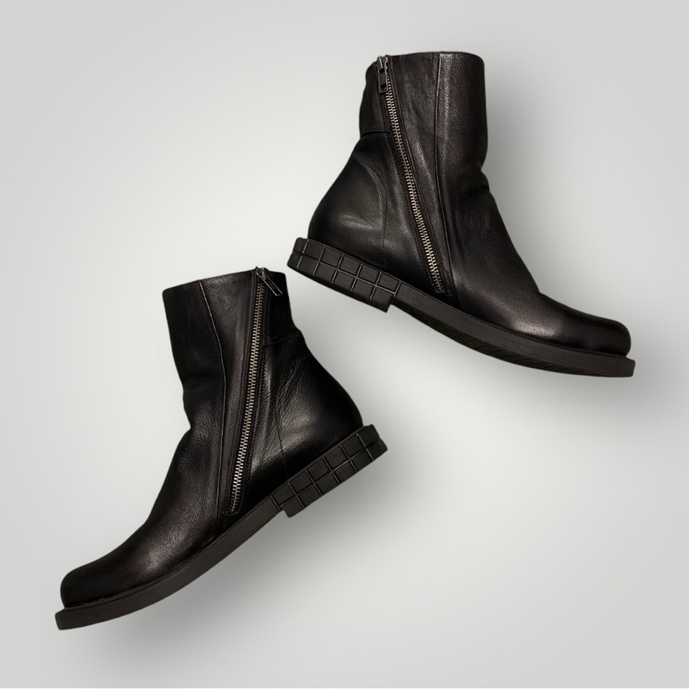 Bueno Olive Black leather Bootie Sz 39 - Picture 9 of 14